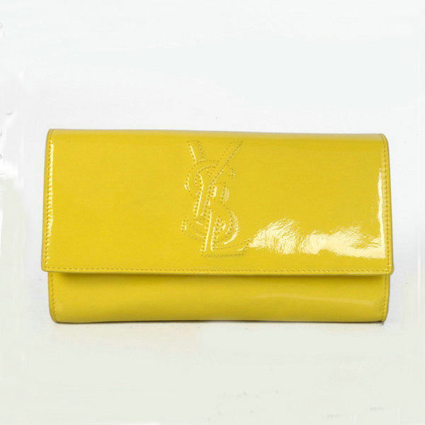 8223 Yves Saint Laurent Belle de Jour Patent Leather Wallet 8223